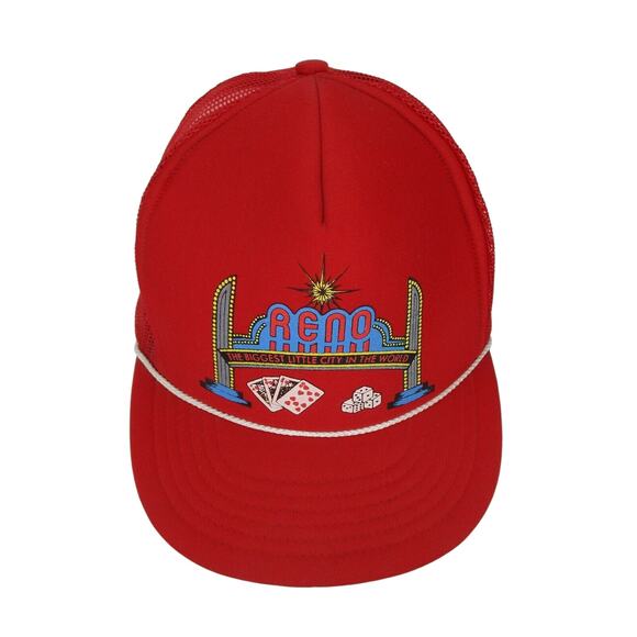 Vintage Reno The Biggest Little City In The World Snapback Mesh Back Hat - Picture 2 of 7